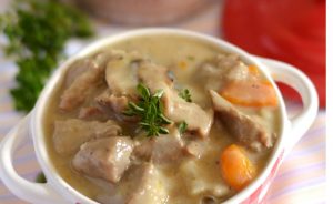 blanquette de veau dish