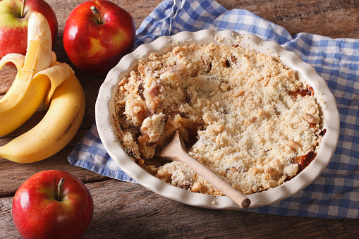 Crumble Pommes-bananes