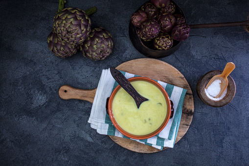 Artichoke-Lettuce Soup