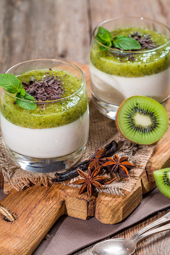 Kiwi Panna Cotta